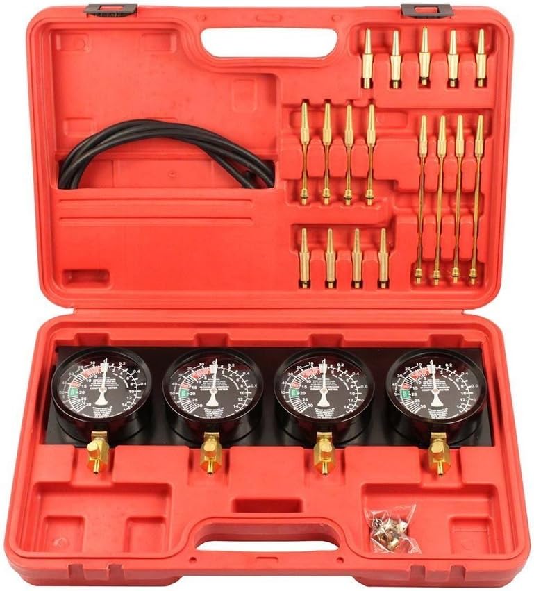 Alltooetools Universal Vacuum Carburetor Synchronization Balancer Gauge Carb Synchronizer Adjustment Tool Kit Compatible with Motorcycle BMW Honda