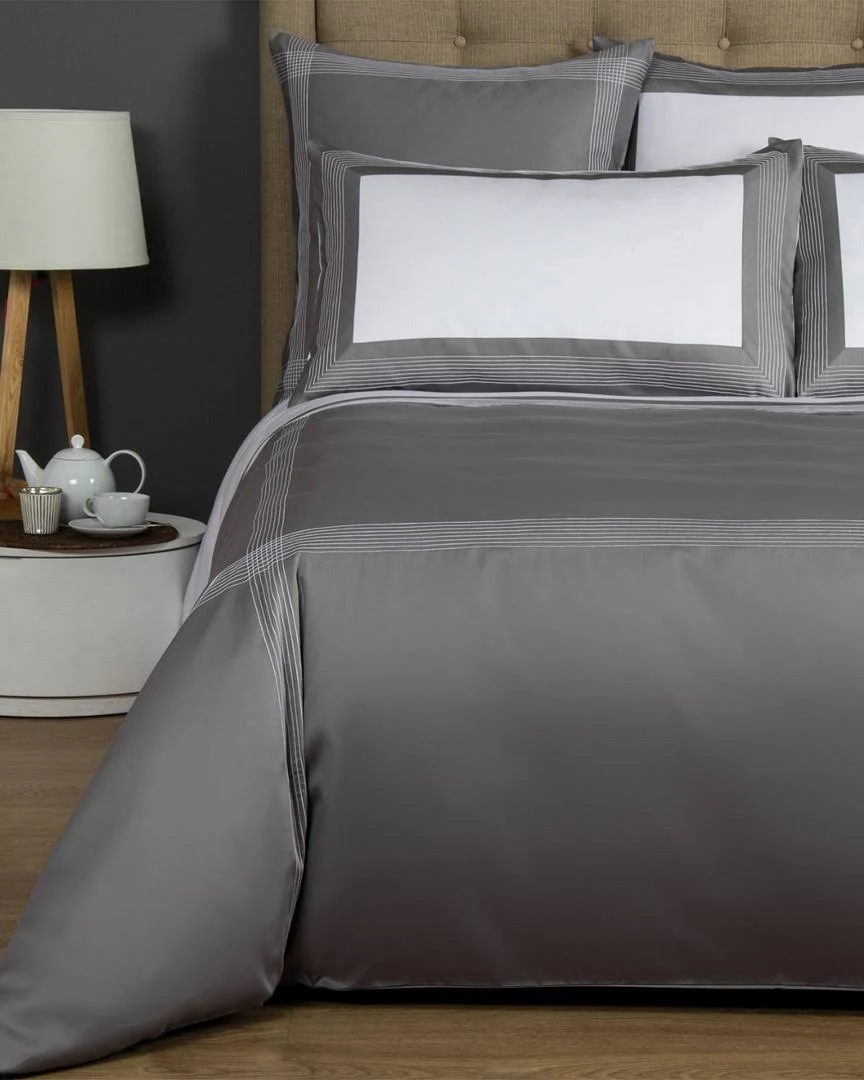 Frette Hotel Porto Duvet COVER, King - Slate Gray