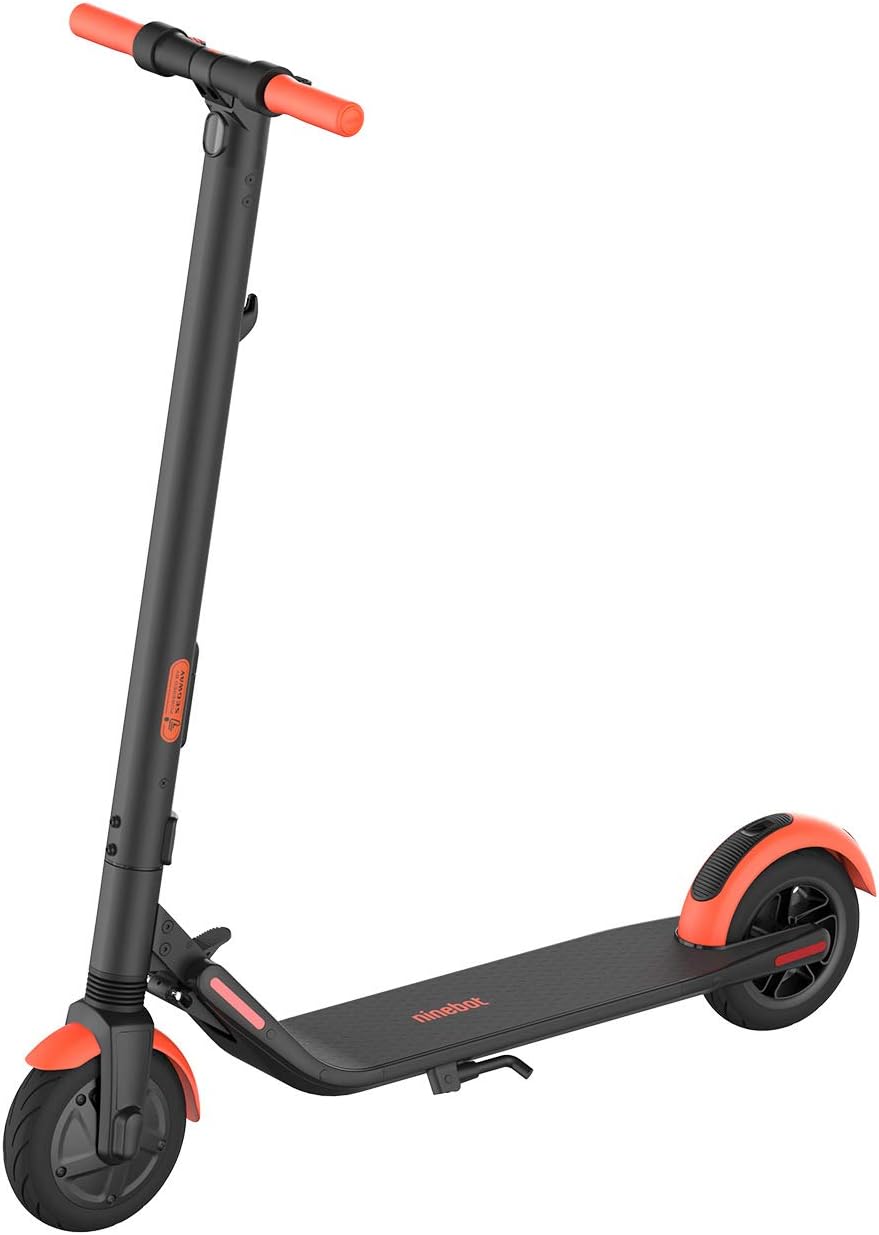 Segway Ninebot ES1L Electric Kick Scooter, Lightweight and Foldable, Upgraded Motor and Battery Pack, 8-inch Inner-Support Hollow Tires