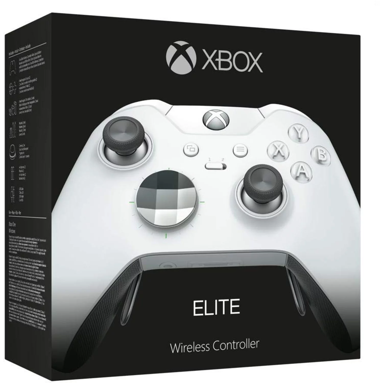 Microsoft Xbox Elite Wireless Controller - Special Edition - gamepad - wireless - white - for PC, Microsoft Xbox One - Radiant Selections