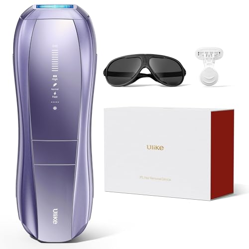 Ulike Laser Hair Removal Device Air 10 Ipl Gift for Women and Men, Ice Cool and Permanent Hair Reduction for Nearly Painless, Dual Lights