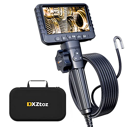 10FT Articulating Borescope, Inspection Camera with 0.33in Two-Way Steering Snake Camera