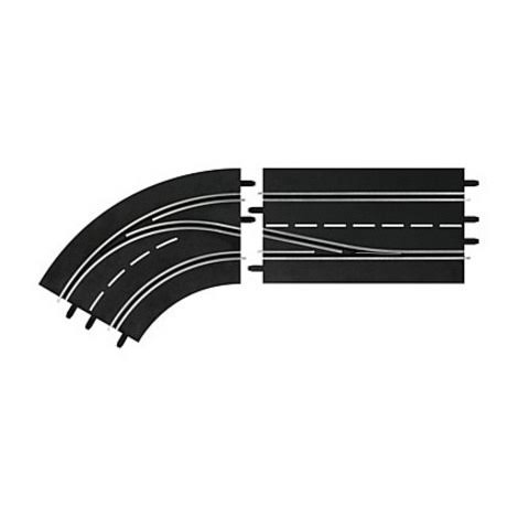 Carrera - 1:32 Scale Digital Lane Change Curve Left in to Out Slot Car Switch Track (30362)