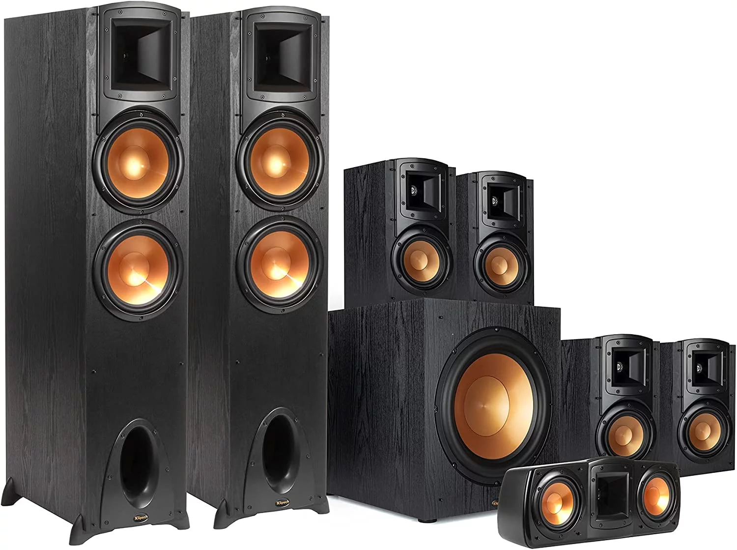 Klipsch Synergy Black Label F-300 7.1 Powerful and Efficient Cinema-Quality Home Theater System - Radiant Selections