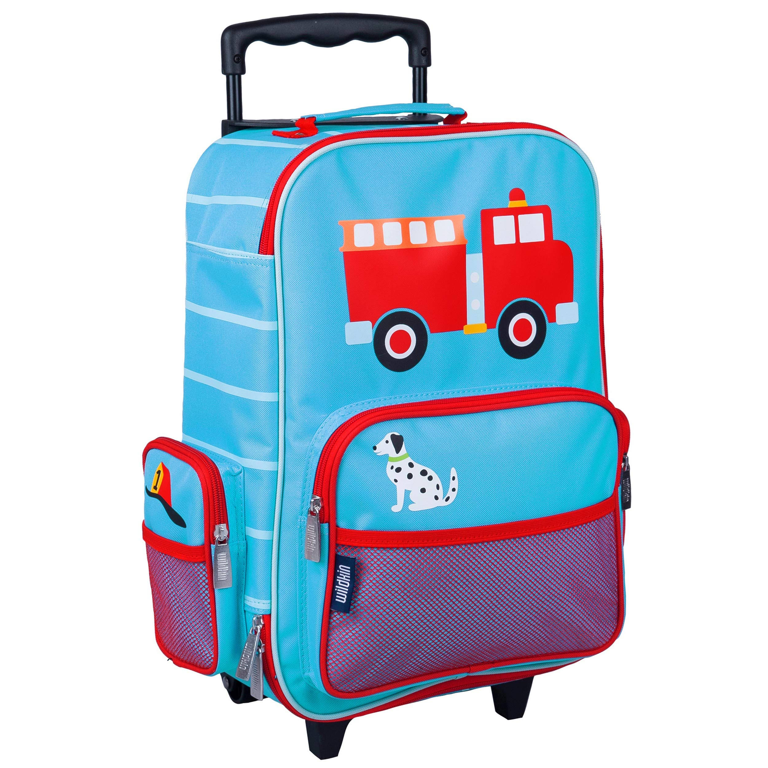 Wildkin Heroes Rolling Suitcase, Blue