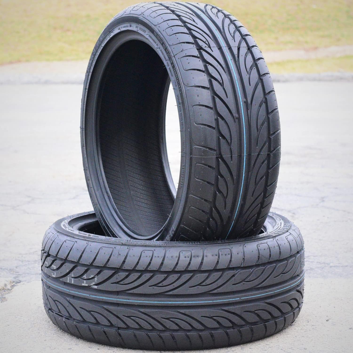 Set of 2 (TWO) Forceum Hena All-Season High Performance Radial Tires-245/40R17 245/40ZR17 245/40/17 245/40-17 95W Load Range XL 4-Ply BSW Black Side