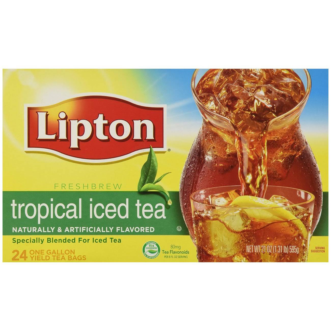 Lipton Tropical Iced Tea - 24 bags, 21 oz box
