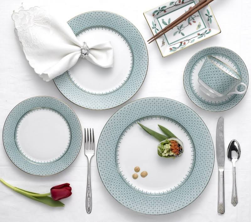 Mottahedeh Green Lace Five-Piece Place Setting - Avayadevconnect