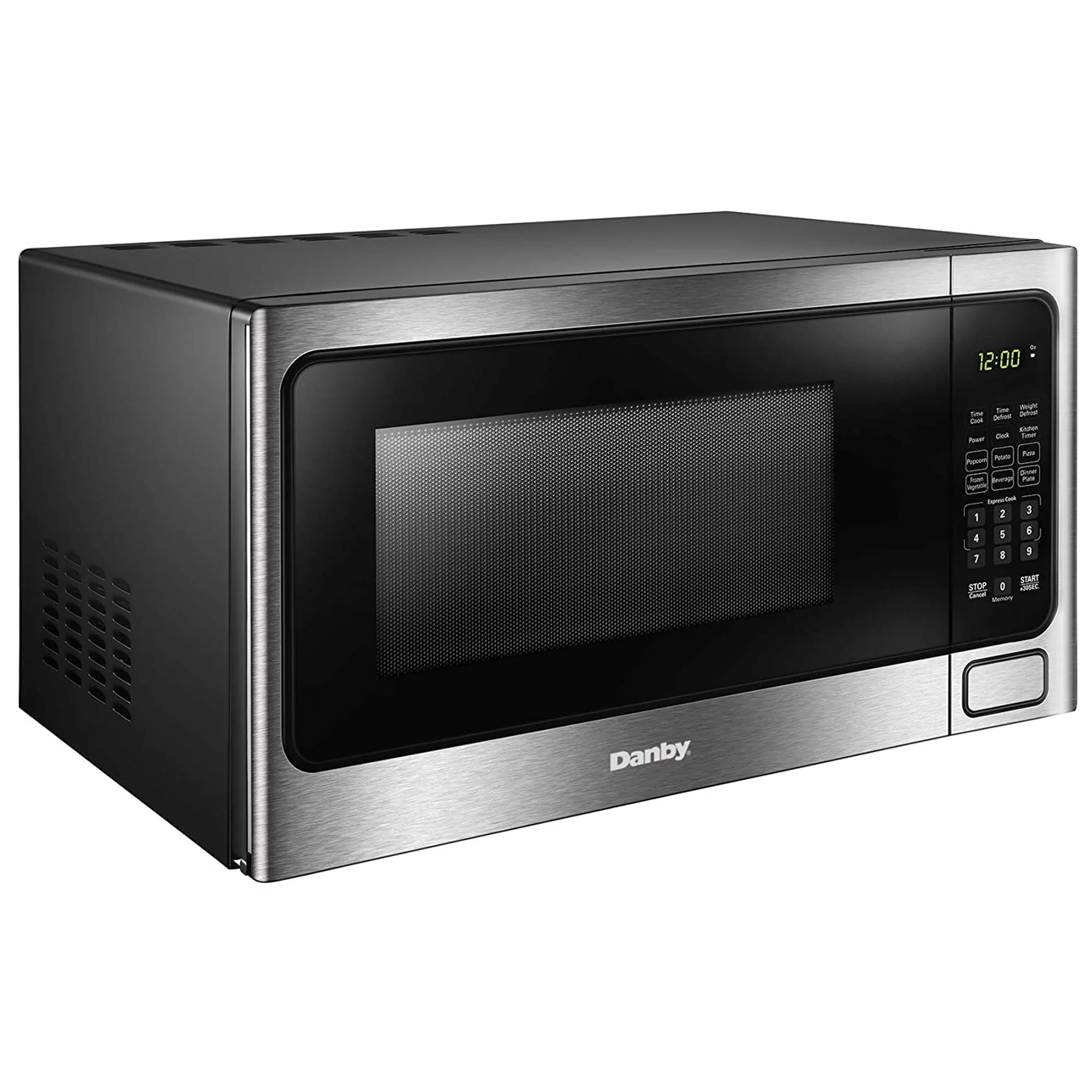Danby DDMW1125BBS 1,000 W 1.1 Cu Ft Countertop Microwave, Stainless Finish