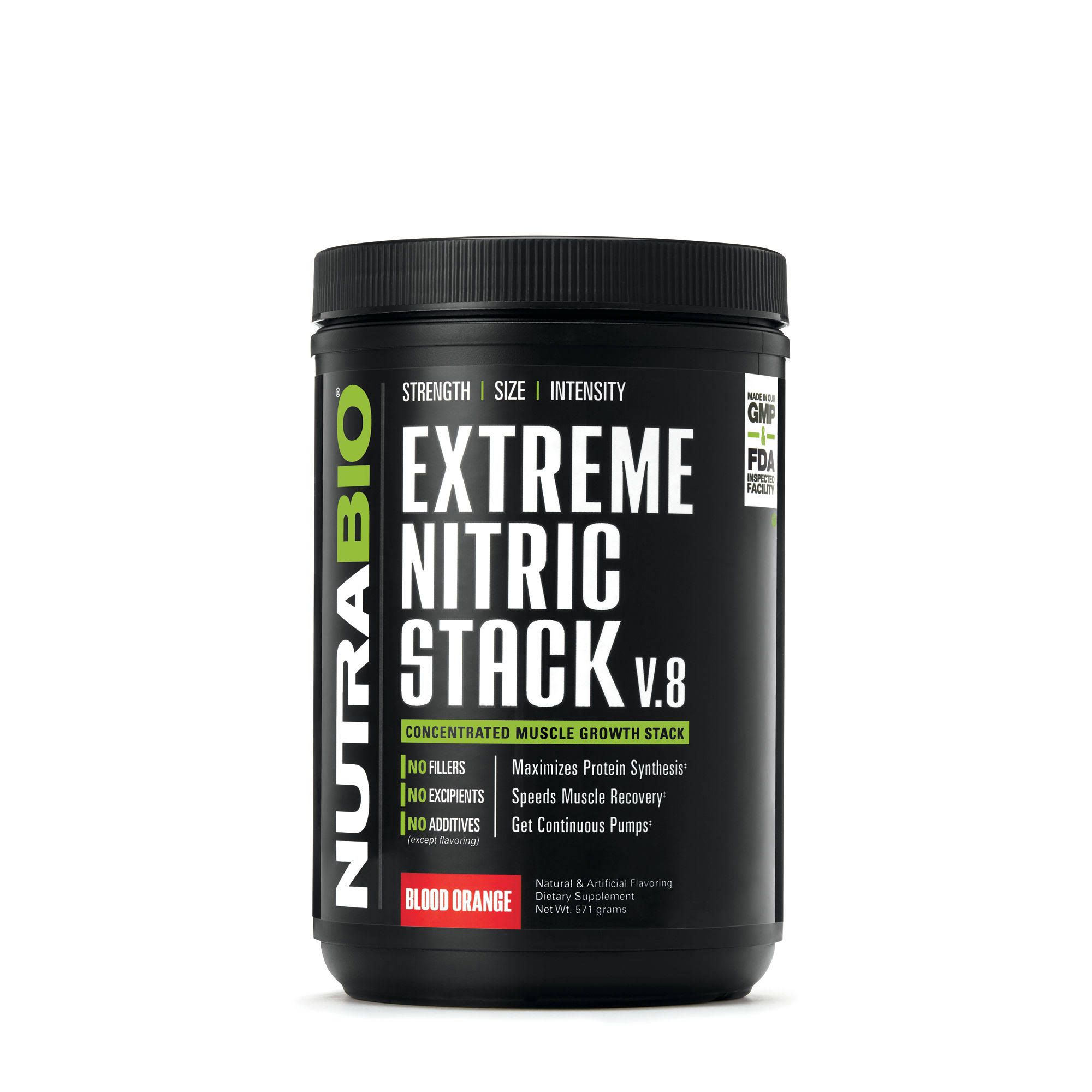 NutraBio Extreme Nitric Stack Blood Orange - 30 Servings - Megean