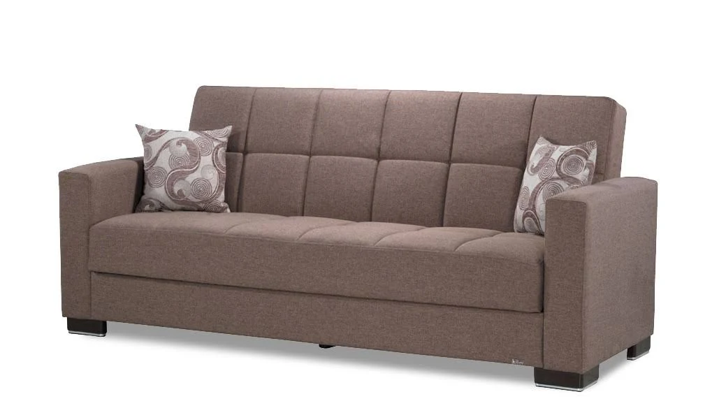 Casamode Armada Sofa Brown Chenille Polyester