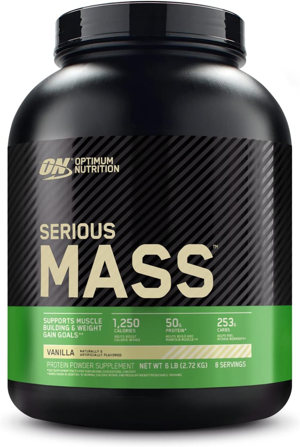 Optimum Nutrition Serious Mass Weight Gainer Protein Powder, Vitamin C, Zinc and Vitamin D for Immune Support, Vanilla