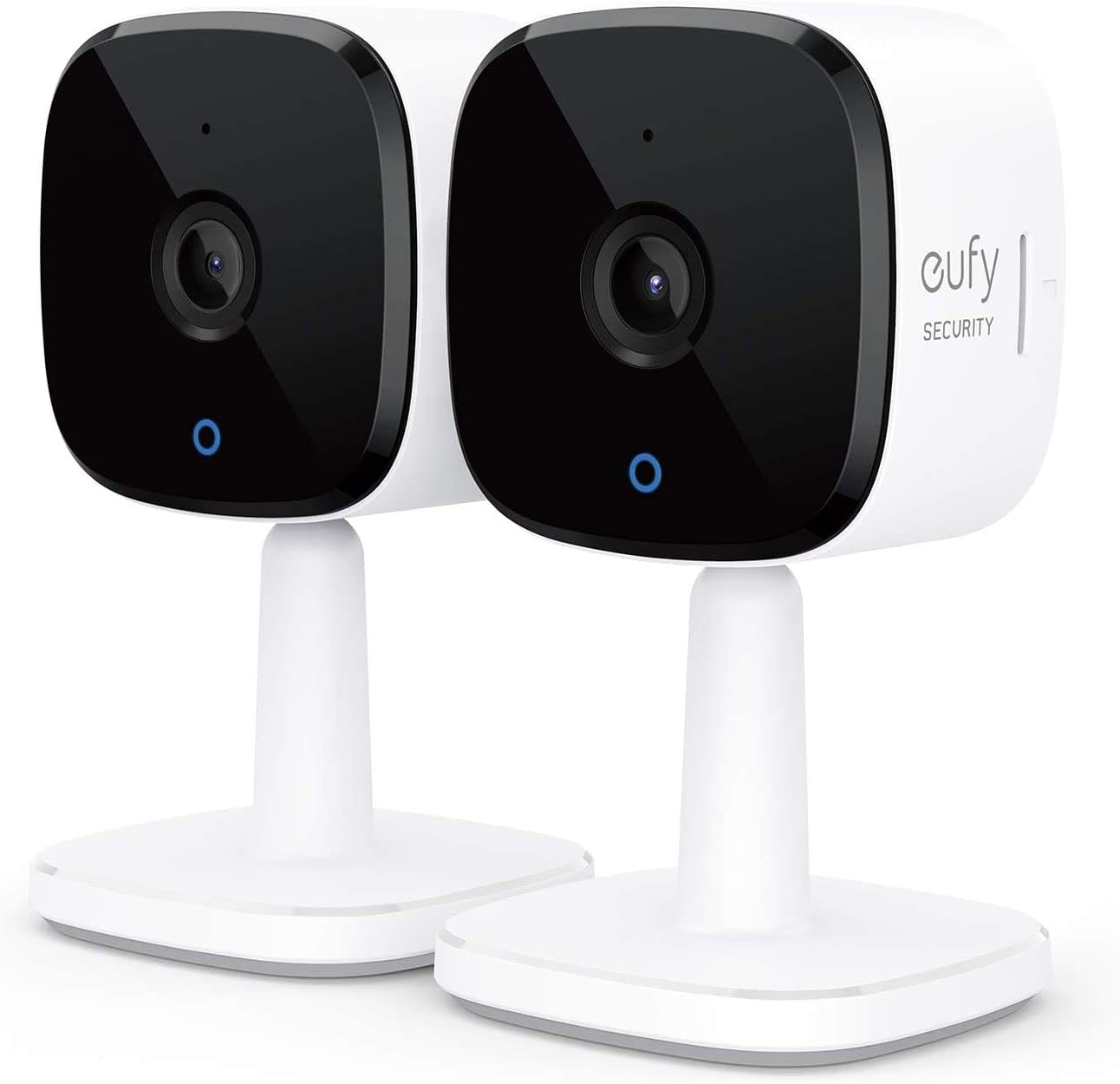 eufy Security Solo IndoorCam C24 2-Cam Kit, 2K Security Indoor Camera, Plug-in Camera with Wi-Fi, Human and Pet AI, Works with Voice Assistants