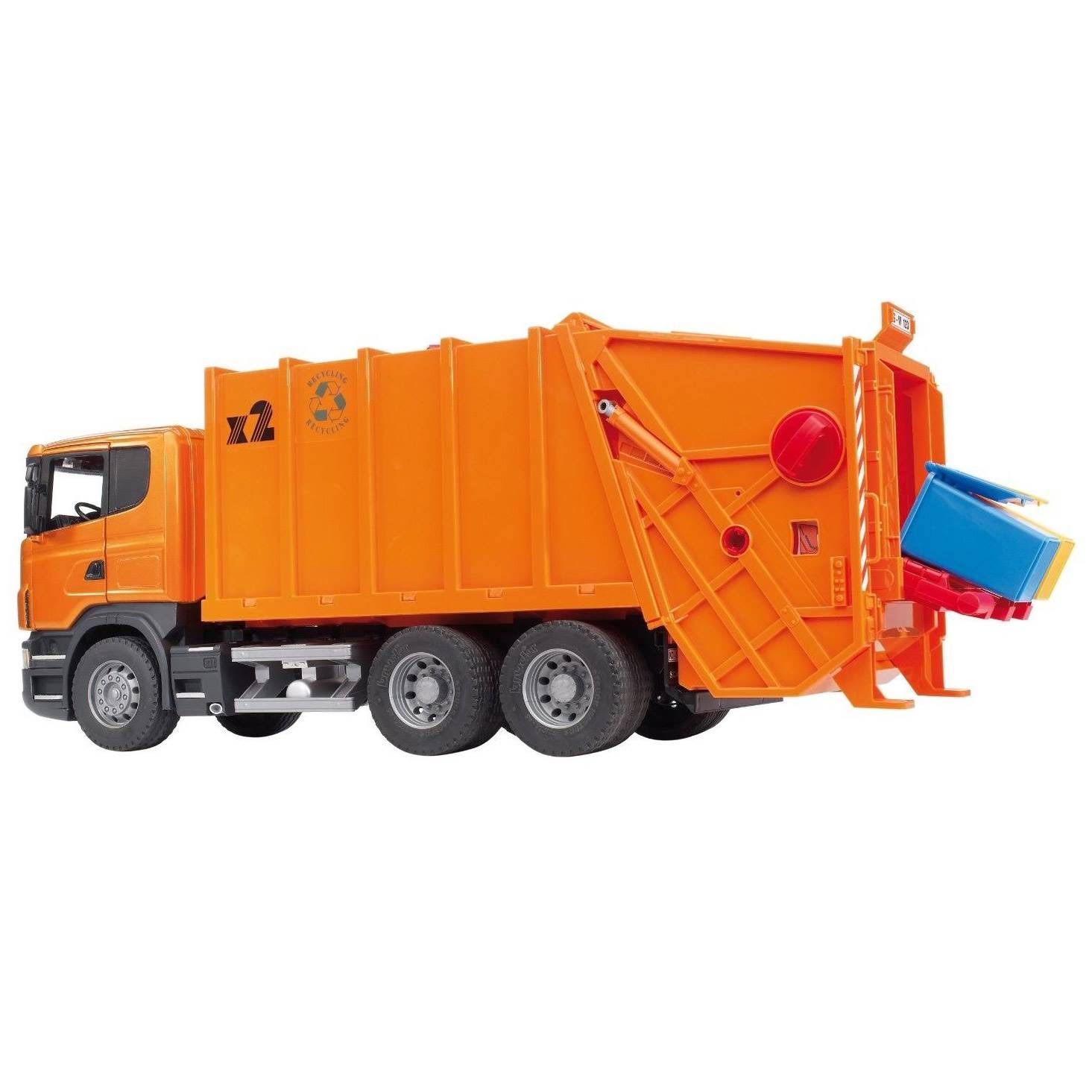 Bruder - SCANIA R-Series Garbage Truck, Orange