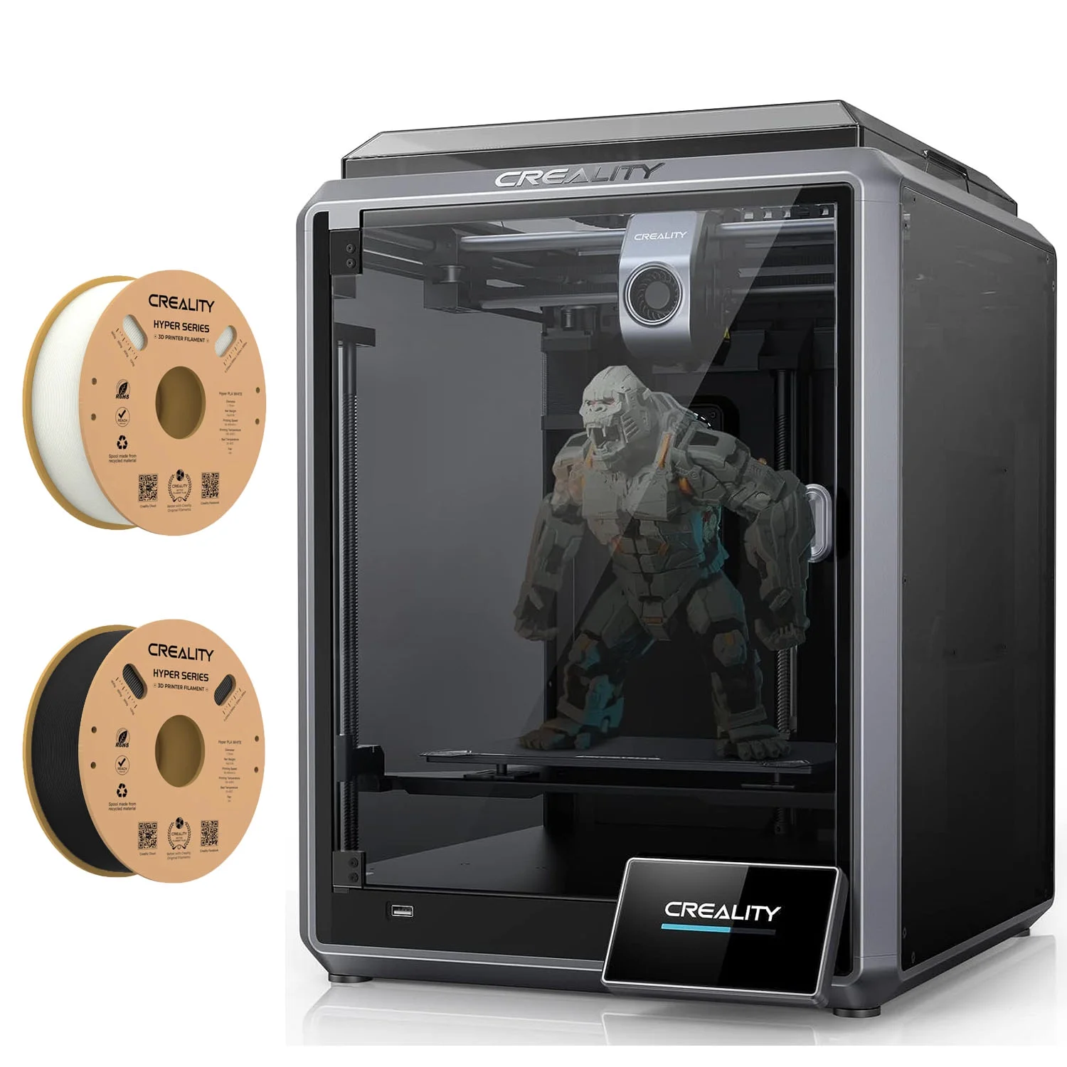 Official Creality K1 3D Printer 600mm/s High Speed Printing 20000mm/s&sup2