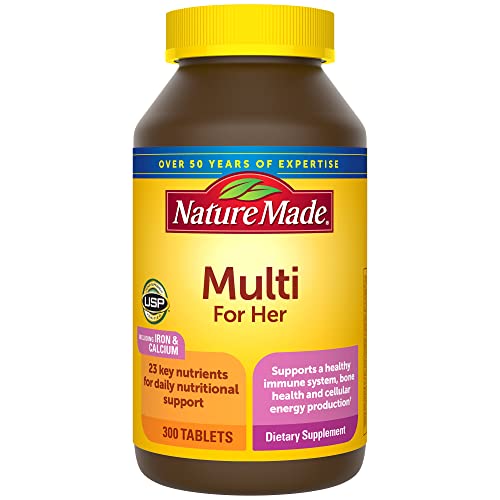 Nature Made Women's Multivitamin Tablets, 300 Count for Daily Nutritional Support - Kansas Nuitrition - HNZSDS