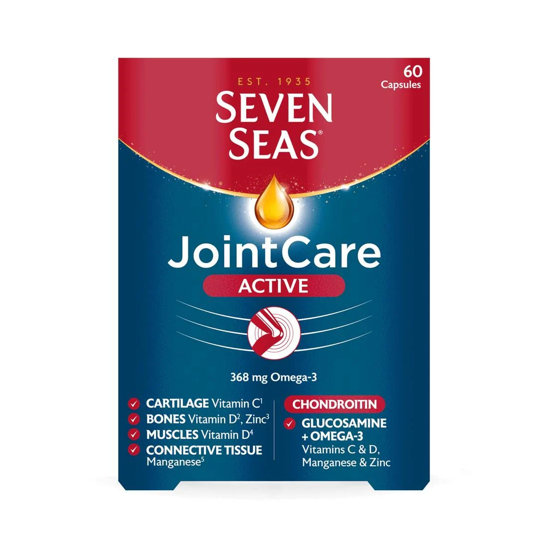 Seven Seas Jointcare Be Active Multi Vitamin Capsules Pack of 60 - Kansas Nuitrition - HNZSDS