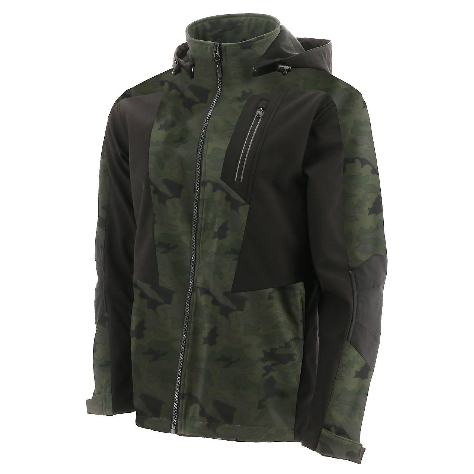 Caterpillar Mens Mercury Soft Shell Jacket Camo L
