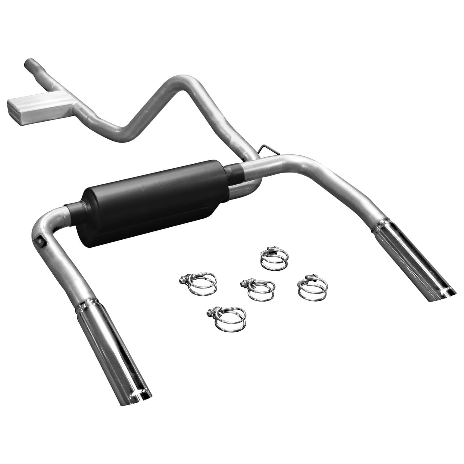 Flowmaster 17358 Cat-back System - Dual Rear Exit - American Thunder - Moderate Sound Fits select: 1998-2002 CHEVROLET CAMARO