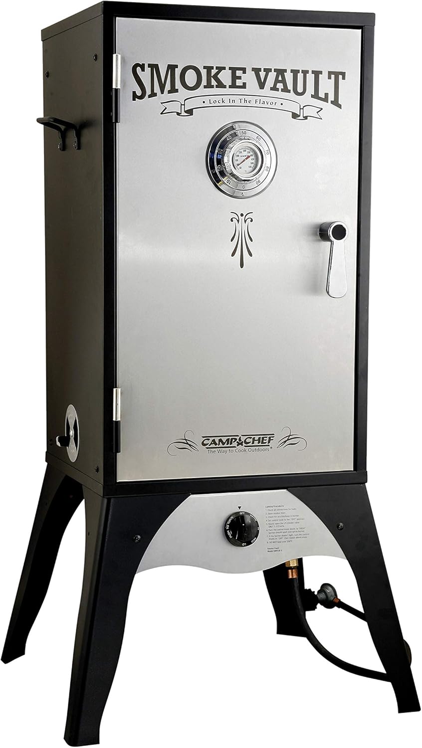 Camp Chef Smoke Vault, 18 Vertical Smoker, Dimensions 18 in. x 16 in. x 44 in.