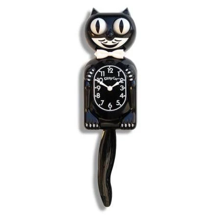 Kit-Cat Classic Black Kitty-Cat - Made Klock EZ291883