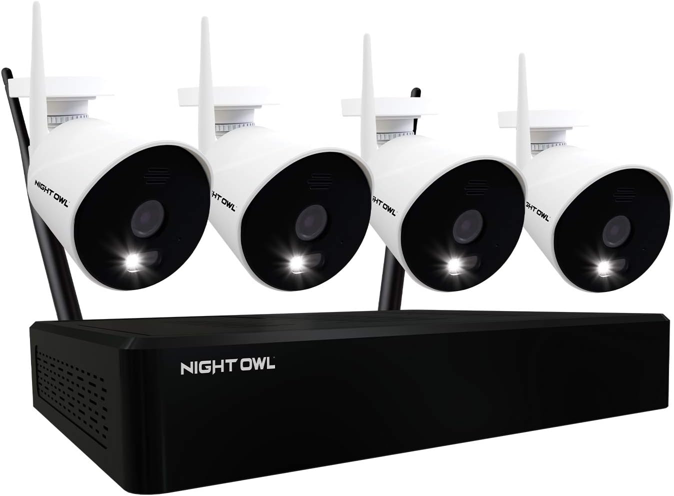 Night Owl 1080p Wi-Fi Smart Security System with 4 AC Powered 1080p HD Wi-Fi IP Indoor/Outdoor Cameras with Night Vision and 1TB Hard Drive