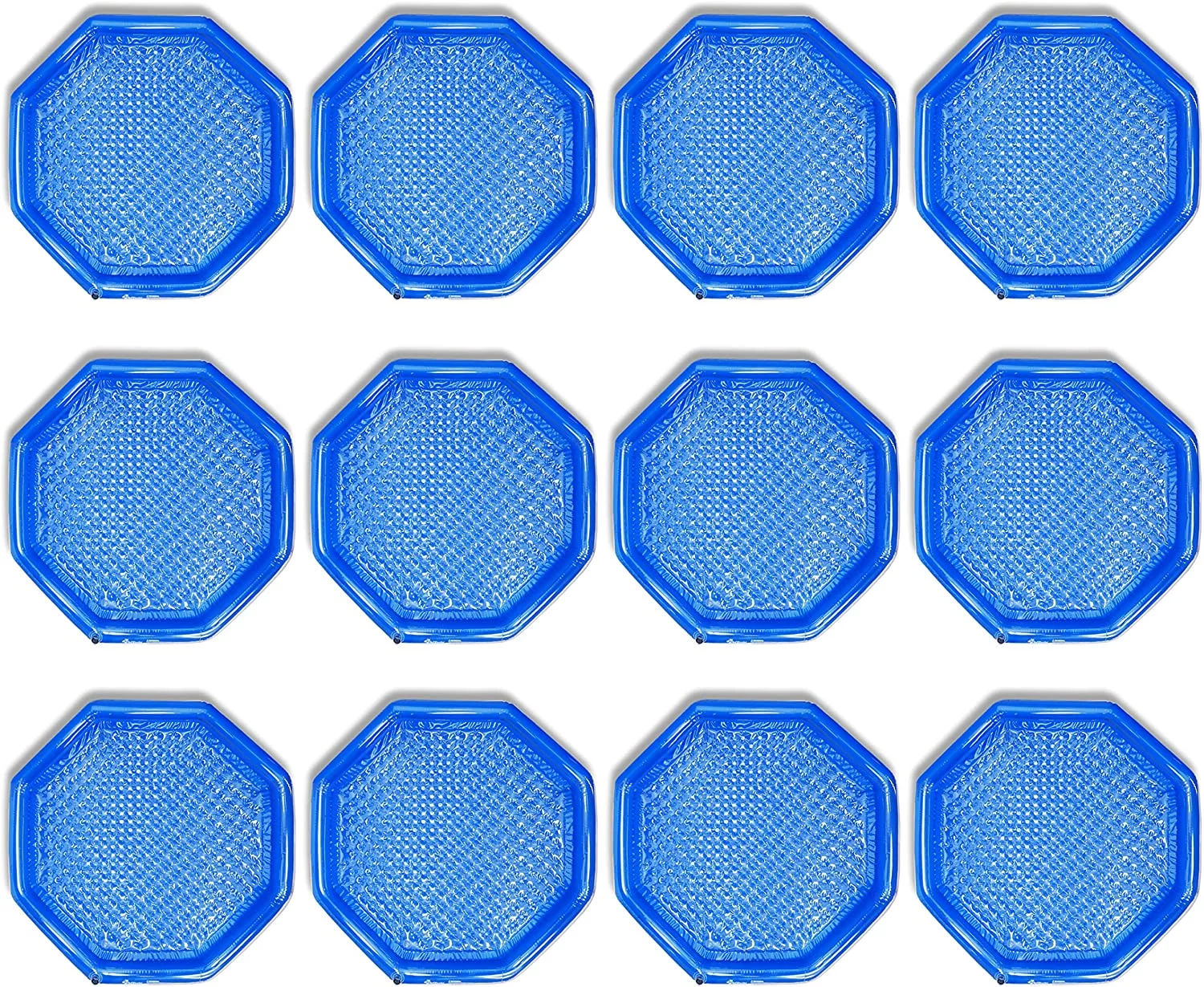 GoFloats Inflatable Solar Pool Heaters for Affordable Pool Heating and Insulation - 12 Pack