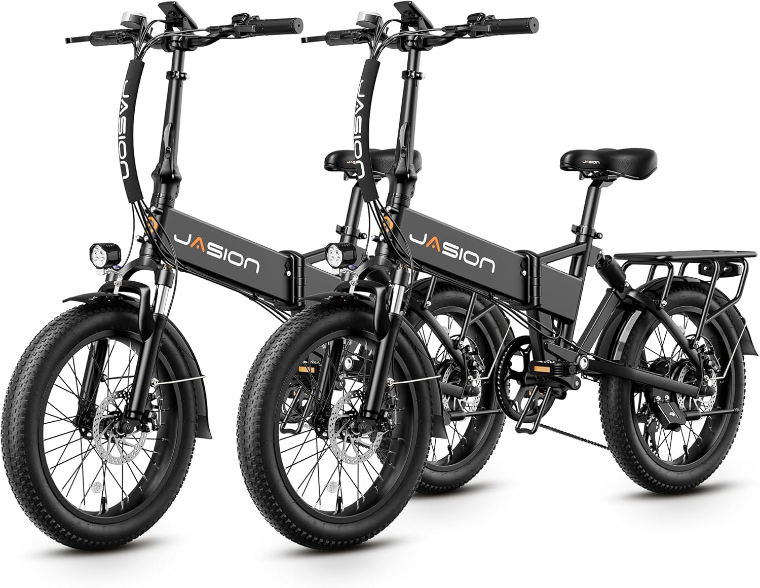 Jasion EB7 2.0 Electric Bike for Adults 2PCS, 850W Peak Motor 28MPH Max Speed Folding Ebike, 48V 10AH Removable Battery