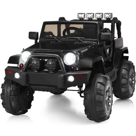 12V Ride on Cars for Girls Boys, Power 4 Wheels Ride on Toys with Remote Control, Segmart Black Electric Cars for Kids, Ride on