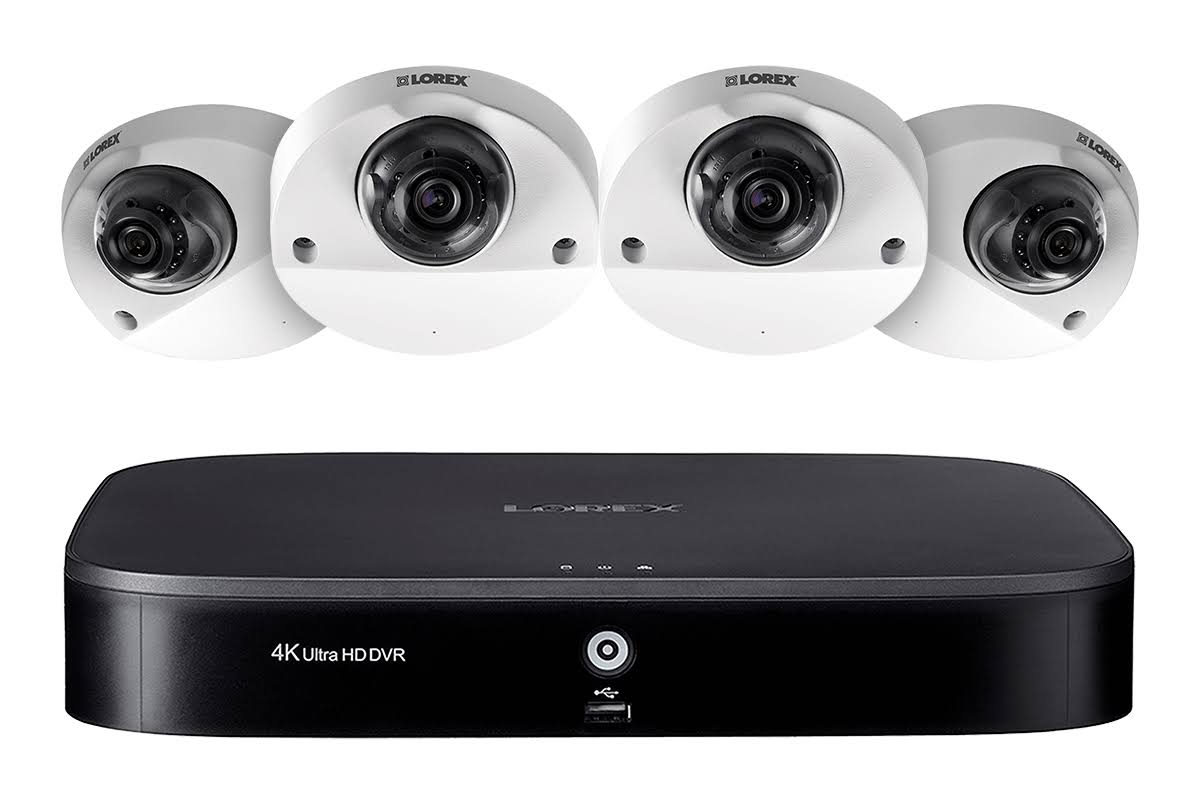 HD Surveillance Camera System with Audio Enabled Security Cameras MPX84AW