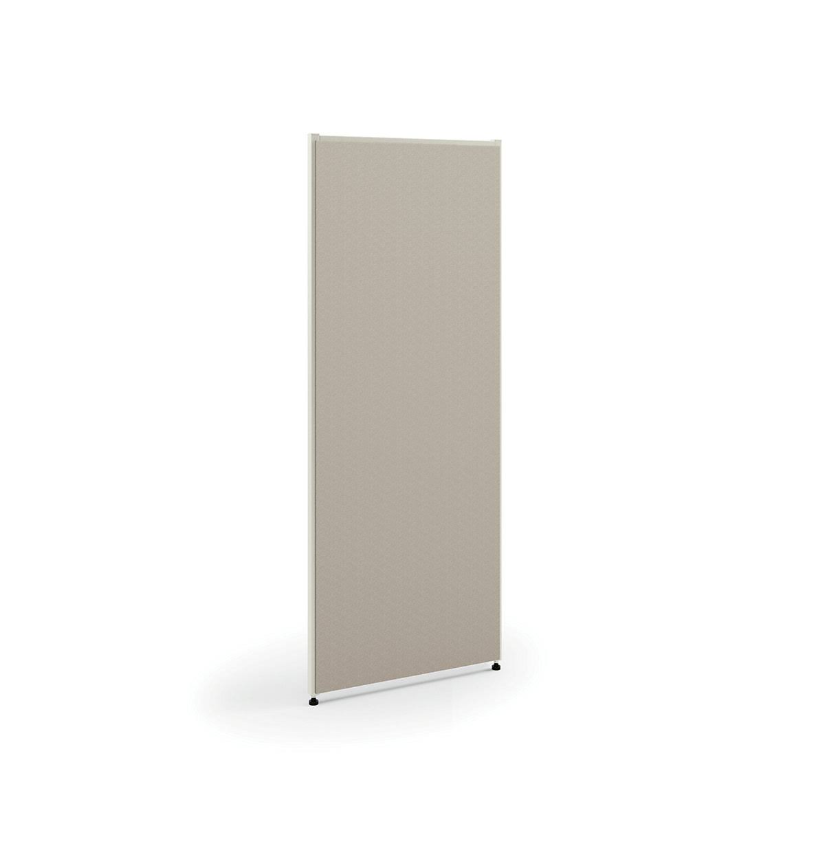 HON Verse PANEL, 60x22 H x 36x22 W, Light Gray Finish, Gray Fabric