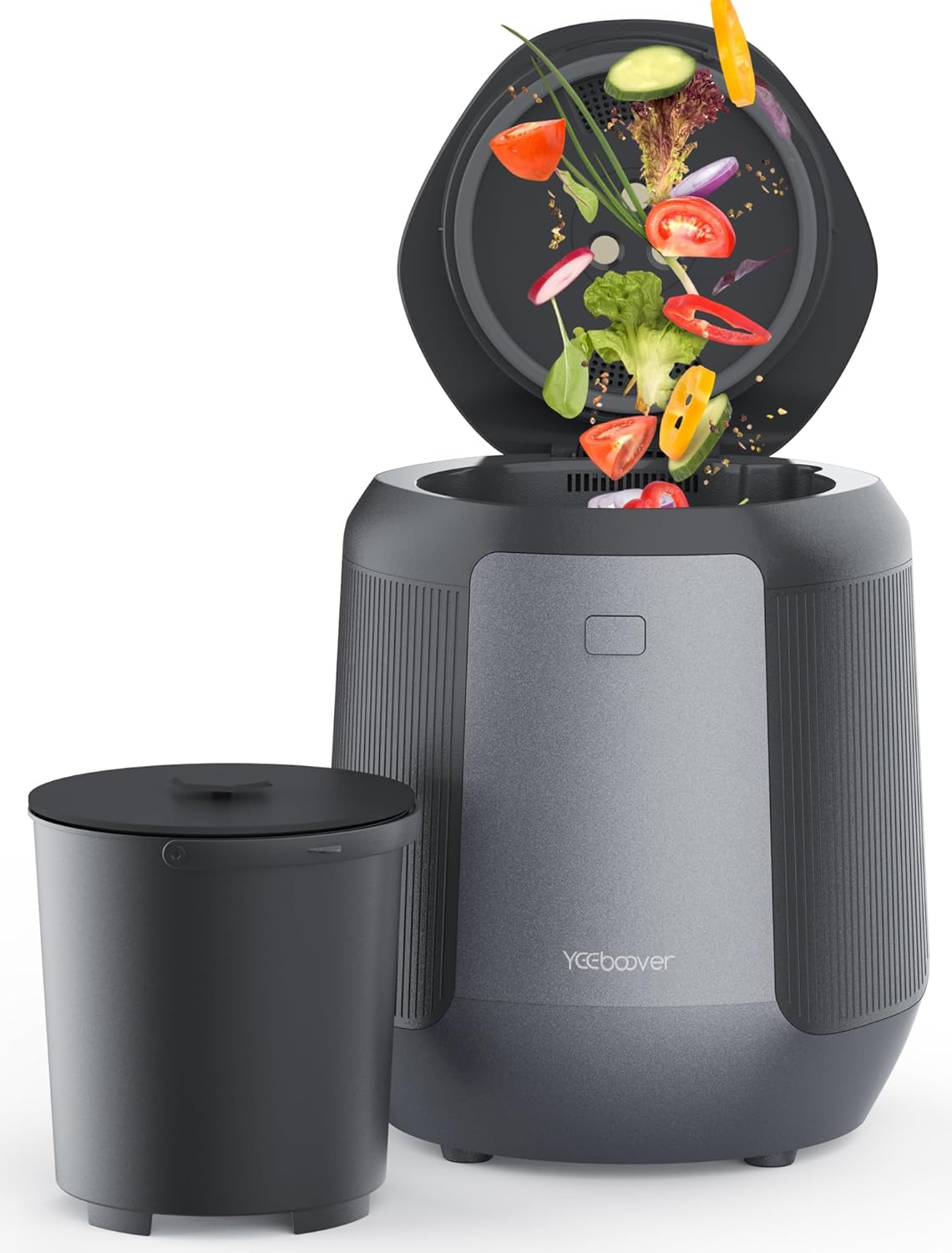 Electric Composter: 4.2L Large Capacity Odorless Quiet Composter Kitchen Counter Top Food Cycler Machine Electric Compost Bin Indoor Countertop