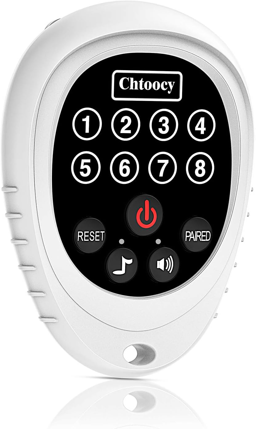 Chtoocy Wireless Caregiver Pager 1000 Feet Smart Call Button Transmitter with Receiver Nurse Calling Alert Patient Help System for Elderly Range