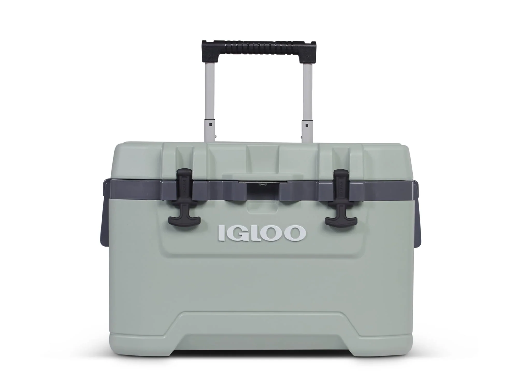 Igloo Overland 52 QT Ice Chest Cooler with Wheels, Gray (26 x 19 x 16)