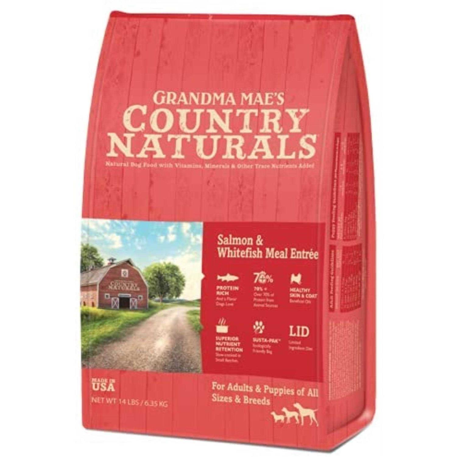 Grandma Mae's Country Naturals Salmon &amp; Whitefish Meal Dry Dog Food - Pet Supplies online store