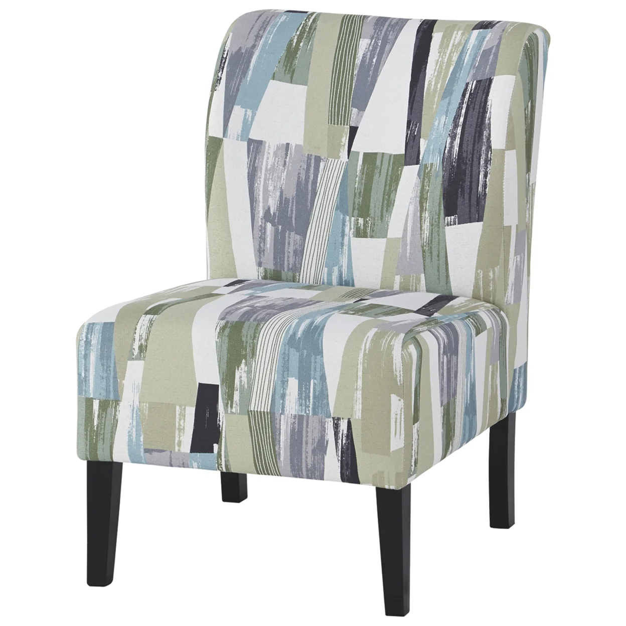 Signature Design by Ashley Casual Triptis Accent Chair  Multi Earth Tones