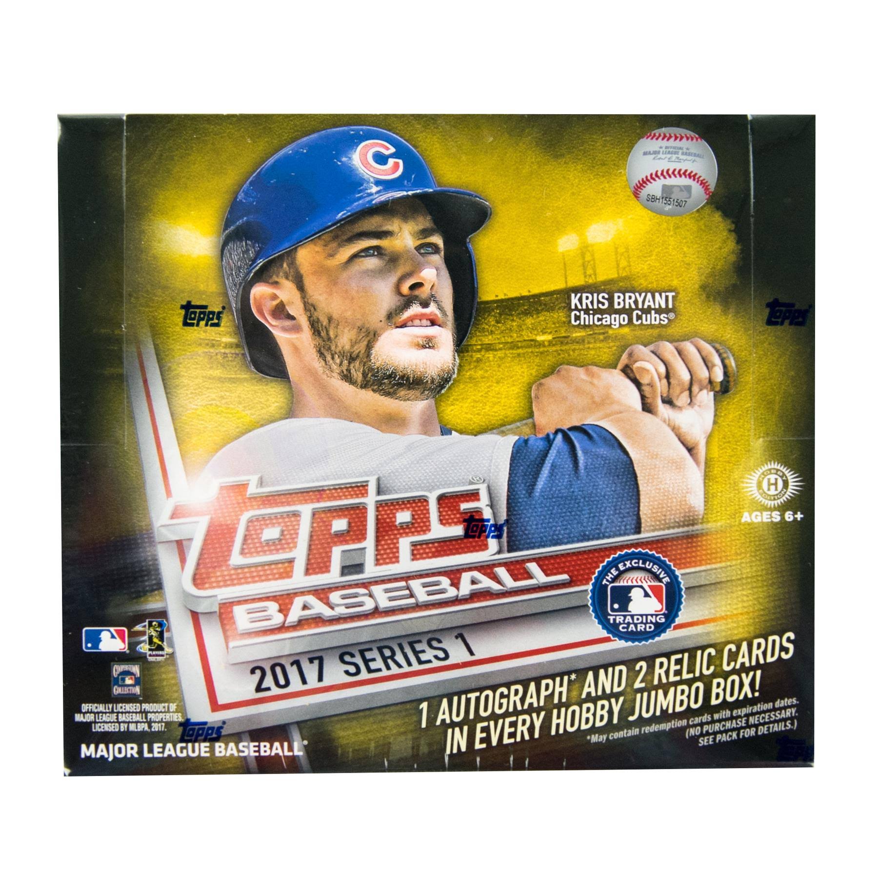 2017 Topps Baseball Series 1 Jumbo Box - 10 Packs - 50 Cards