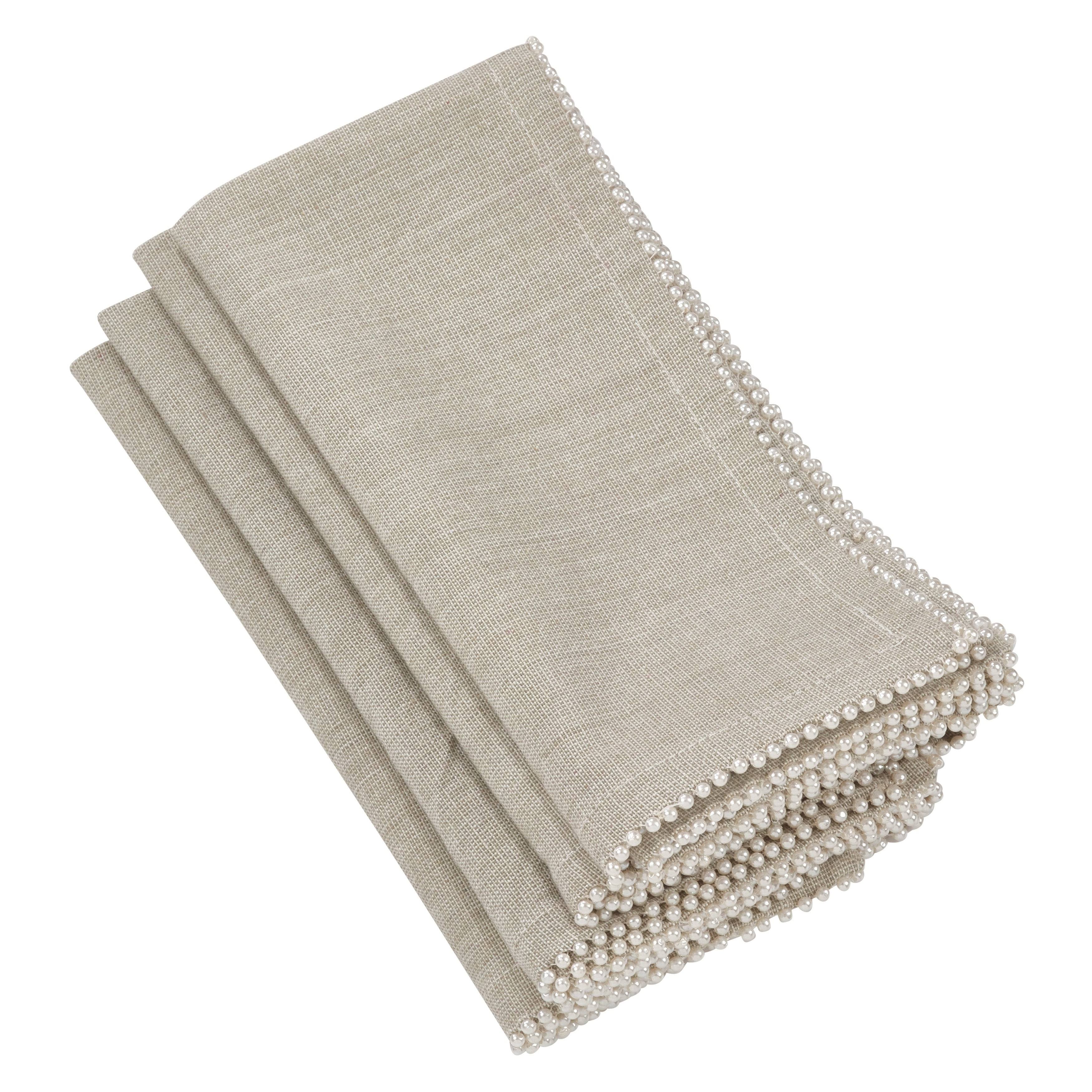 Saro Pearl Napkin Set of 4