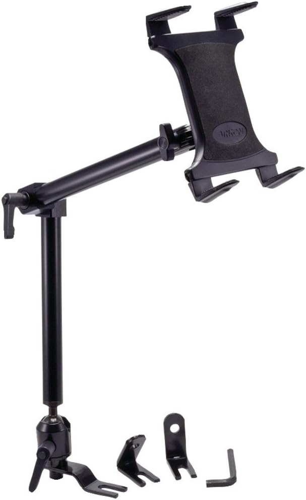 ARKON Mounts TAB801 Heavy-Duty Car or Truck Seat Rail Tablet Mount with 22 inch Arm Retail Black