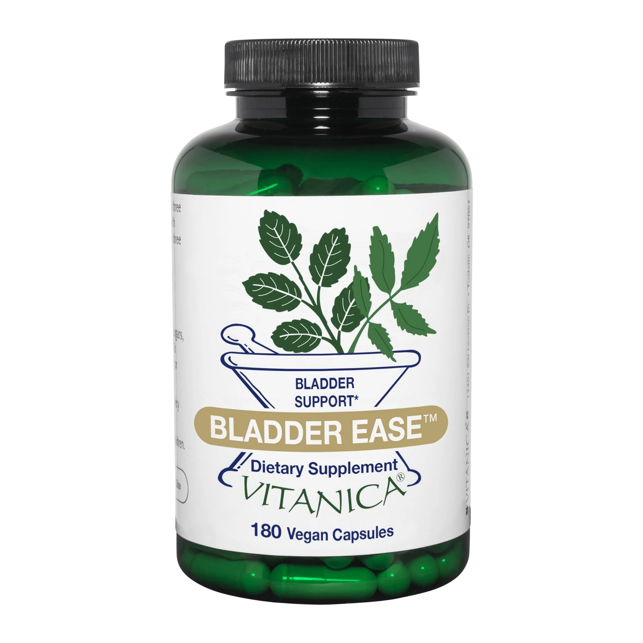 Vitanica Bladder Ease, Bladder Support, Vegan, 180 Capsules - Kansas Nuitrition - HNZSDS