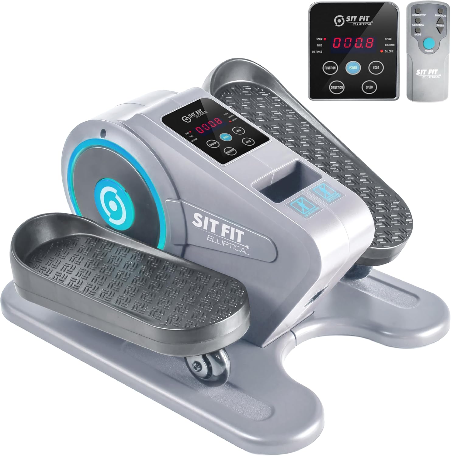 SITFIT Leg Exerciser While Sitting for Seniors, Under Desk Elliptical Machine, Leg Exercise Machine