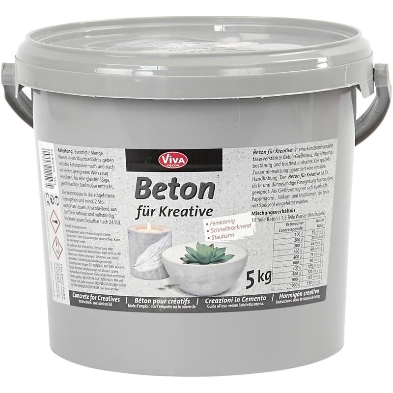 Viva Decor VD940400099 Concrete for Creatives, Grey, 5 kg