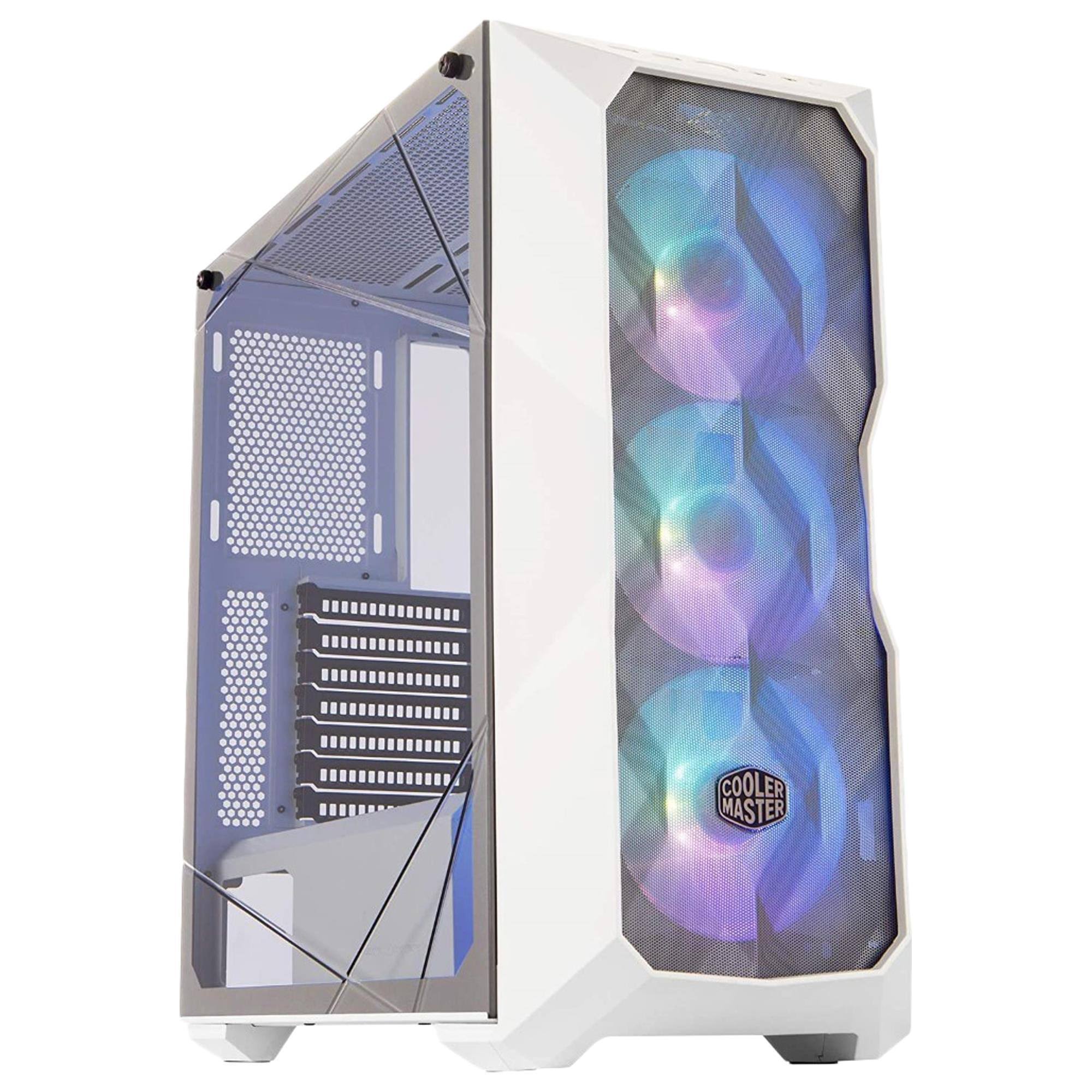 Cooler Master MasterBox TD500 Mid Tower Case - Mesh White (MCB-D500D-WGNN-S01)