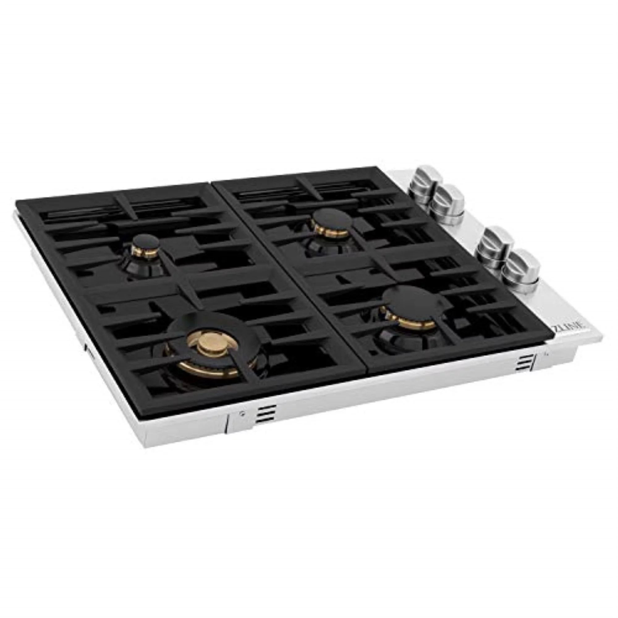 ZLINE 30 in. Dropin Cooktop with 4 Gas Burners and Black Porcelain Top (RC30-PBT)