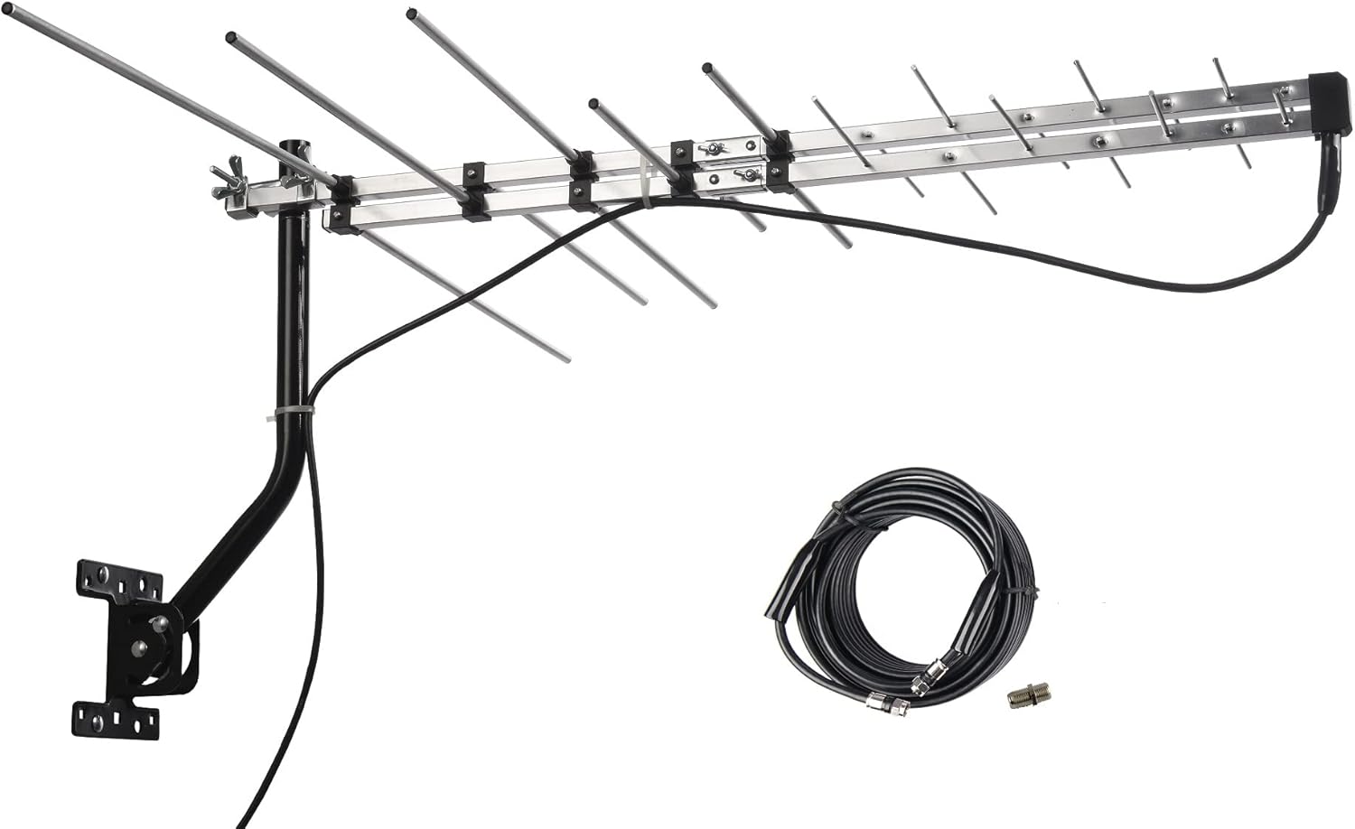 McDuory TV Outdoor Yagi Antenna with Long Range Reception Capacity - Digital TV Antenna Available for Attic or Roof Mount