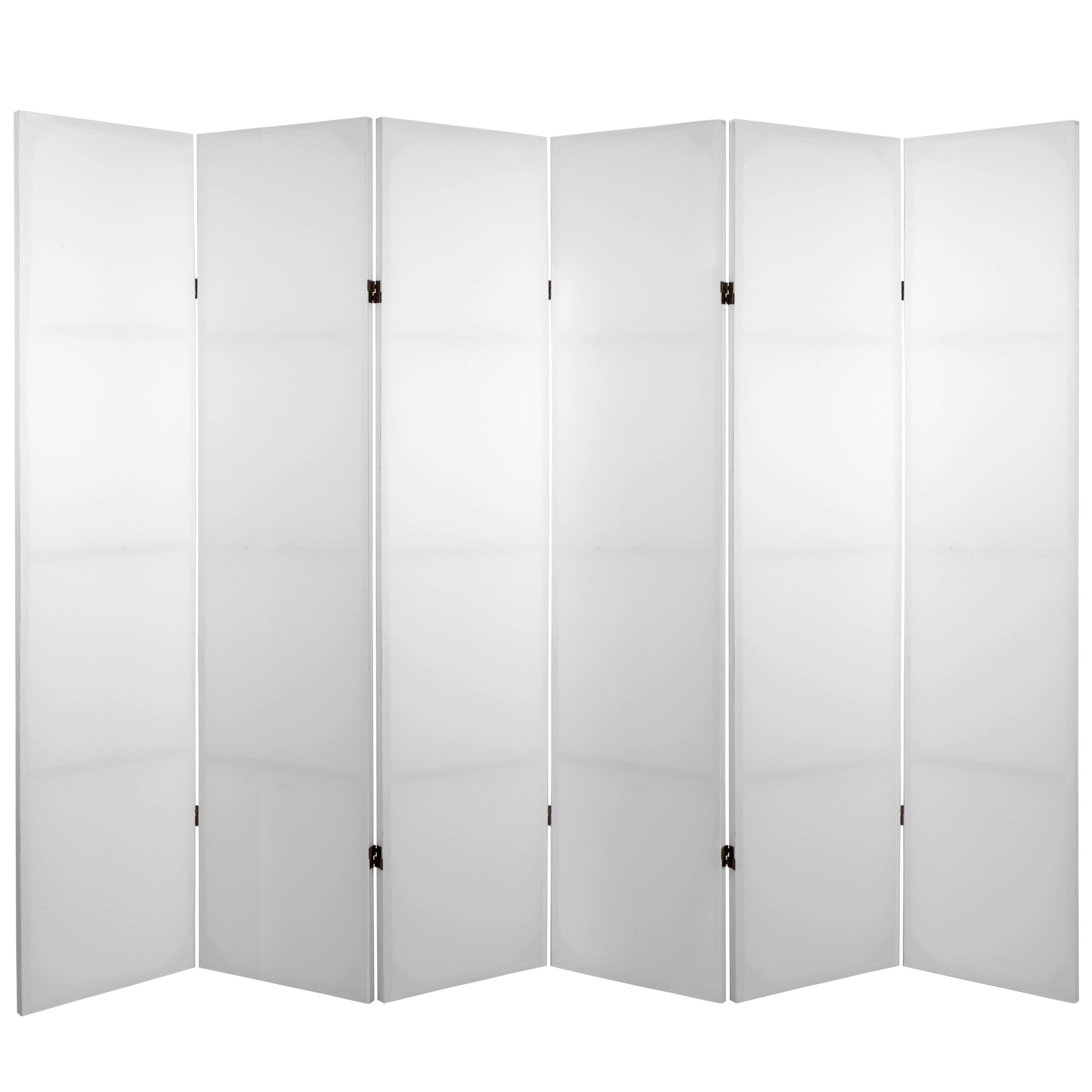 Do It Yourself Canvas Room Divider 6 Panel Oriental Furniture White