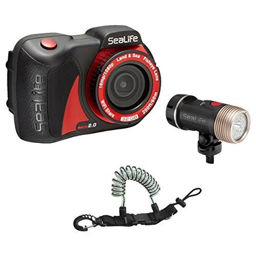 Sealife Micro 2.0 16MP WiFi Underwater Camera 32GB w/ Sea Dragon 2100SF Dual Beam LED UW Photo-Video- Dive Light Kit and Free Co