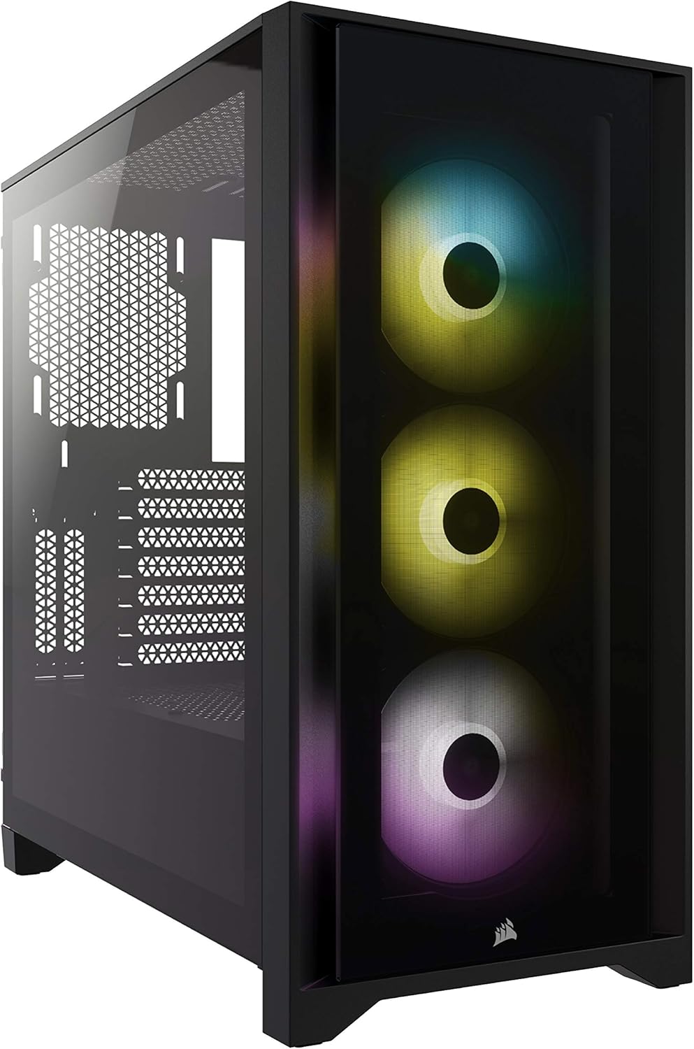 Corsair iCUE 4000X RGB Mid-Tower ATX PC Case - White (CC-9011205-WW)