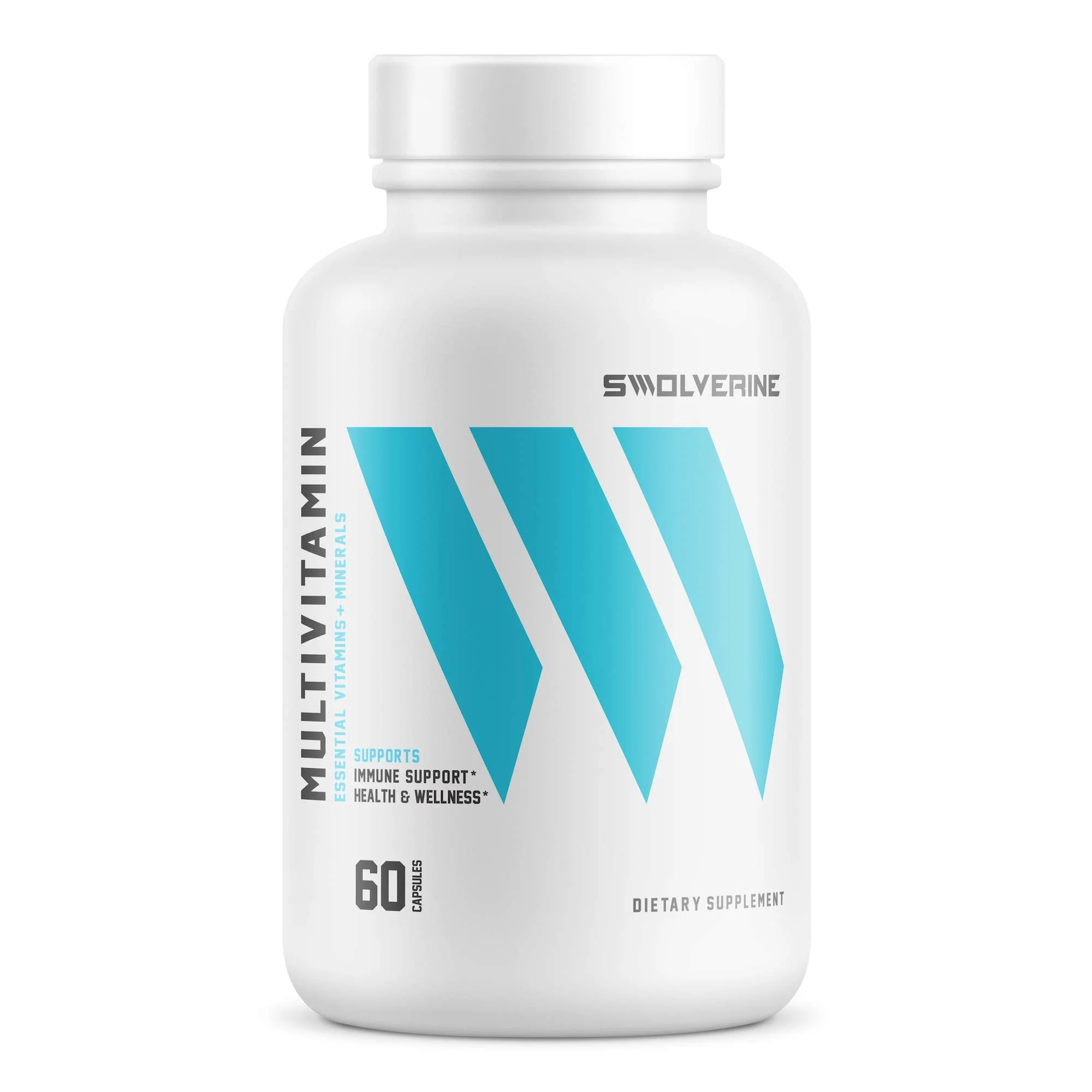 Swolverine Multivitamin | Enhanced Vitamins & Minerals Capsule, Magnesium, Zinc, Chromium, Iron, Calcium, Biotin, (30 Servings) - Kansas Nuitrition