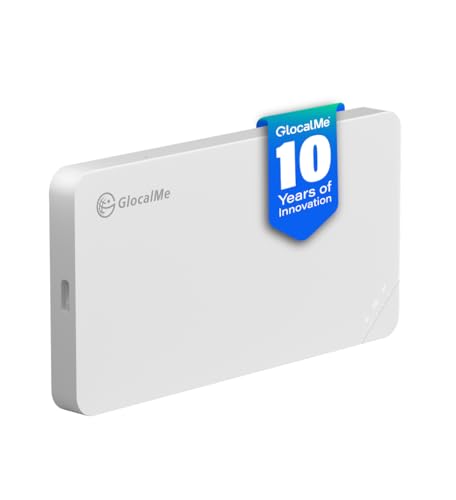 GlocalMe U3 4G LTE Mobile Hotspot, Portable WiFi Hotspot for Travel in 200+ Countries, No SIM Card Needed
